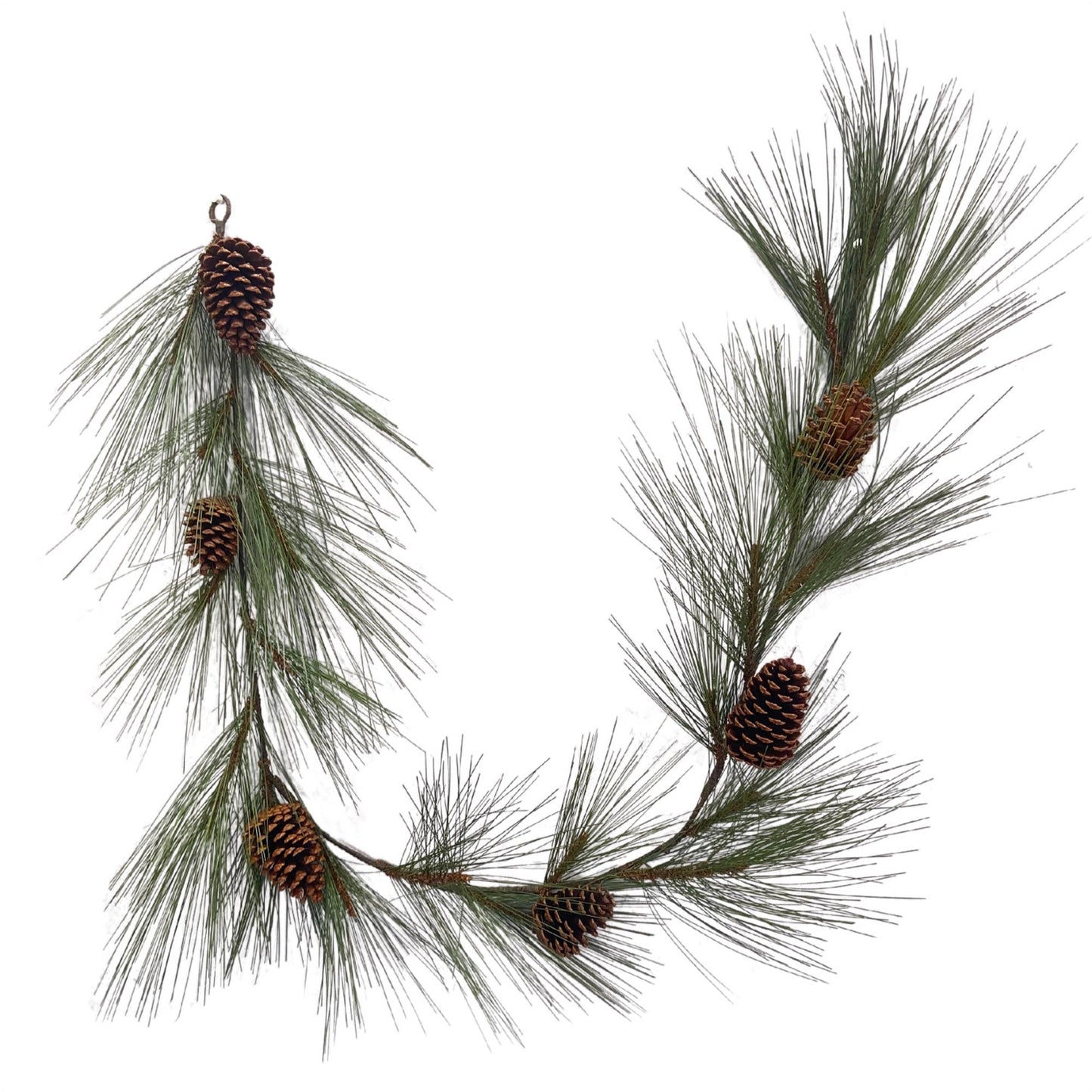 Christmas Southeastern Long Needle Pinecone Garland 72"