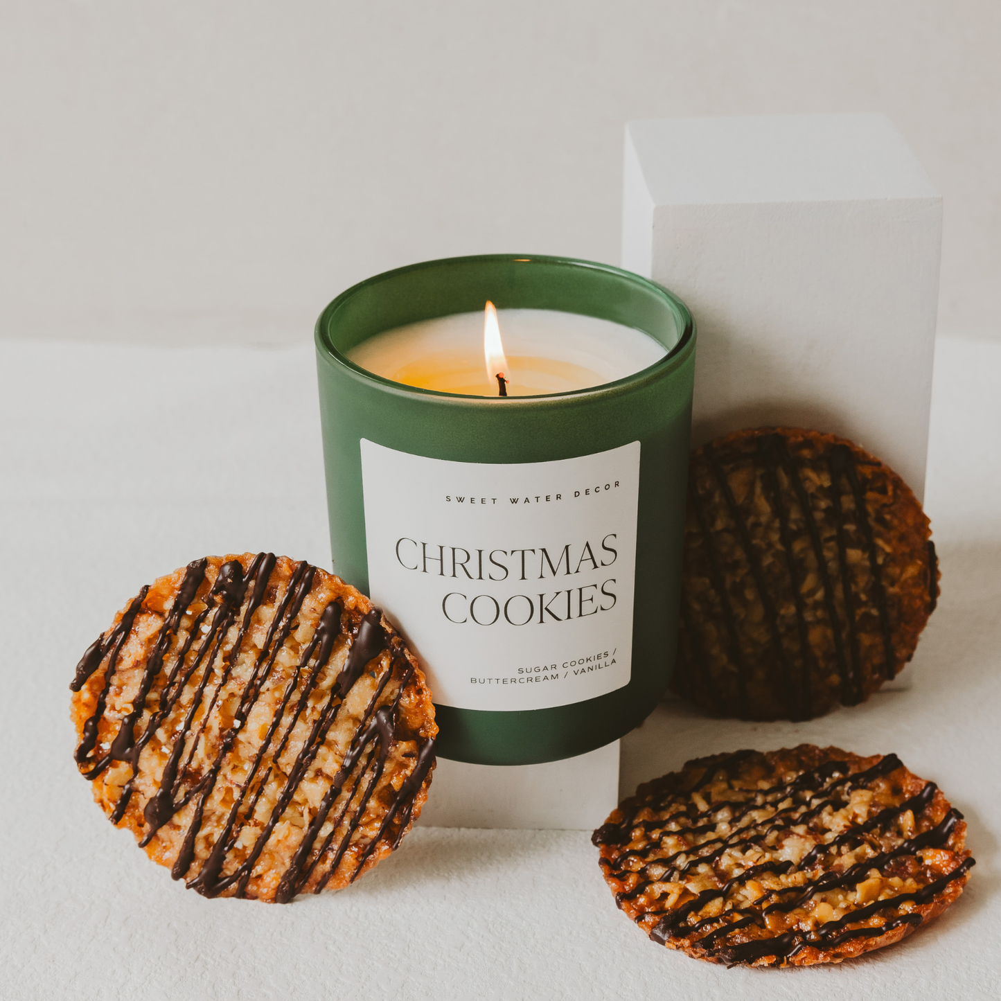 Christmas Cookies 15 oz Soy Candle, Matte Jar - Home Decor