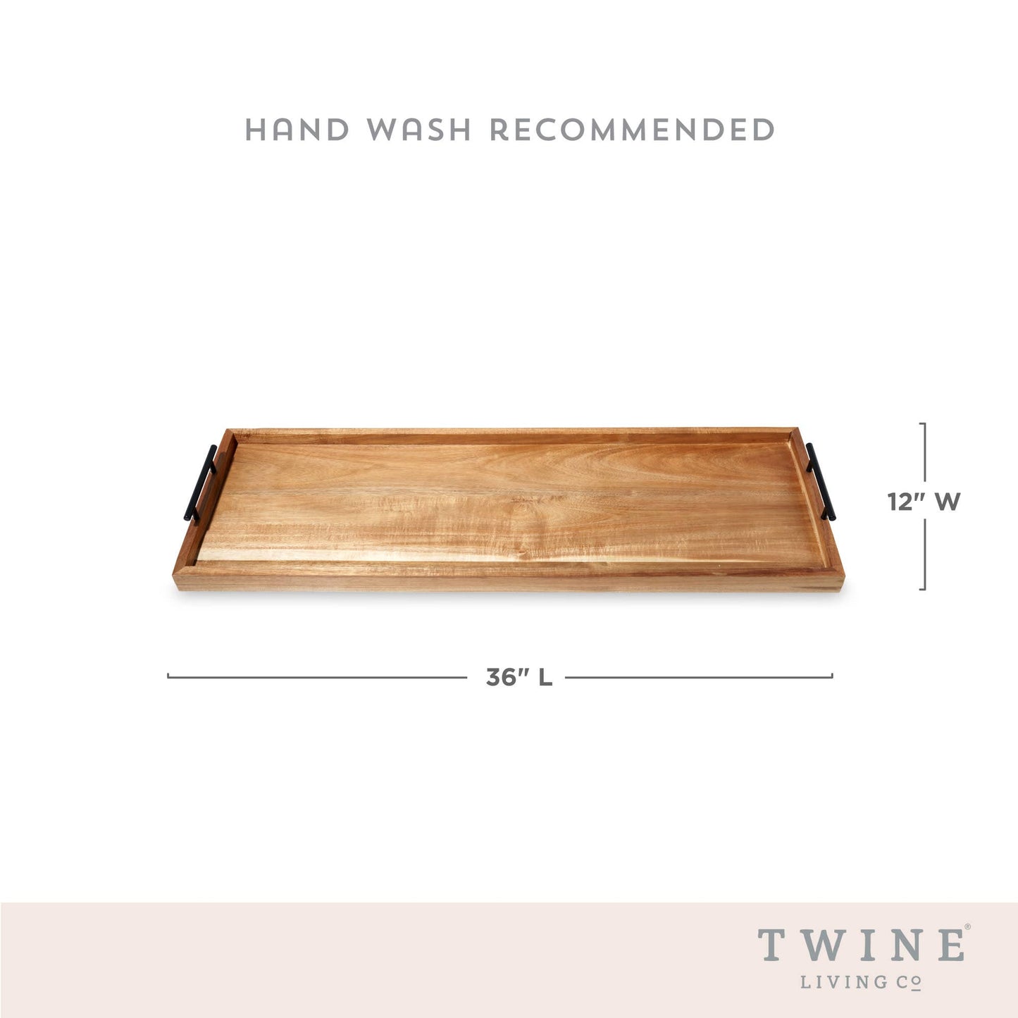 The Longboard 36 inch Acacia Cheese Platter w Metal Handles