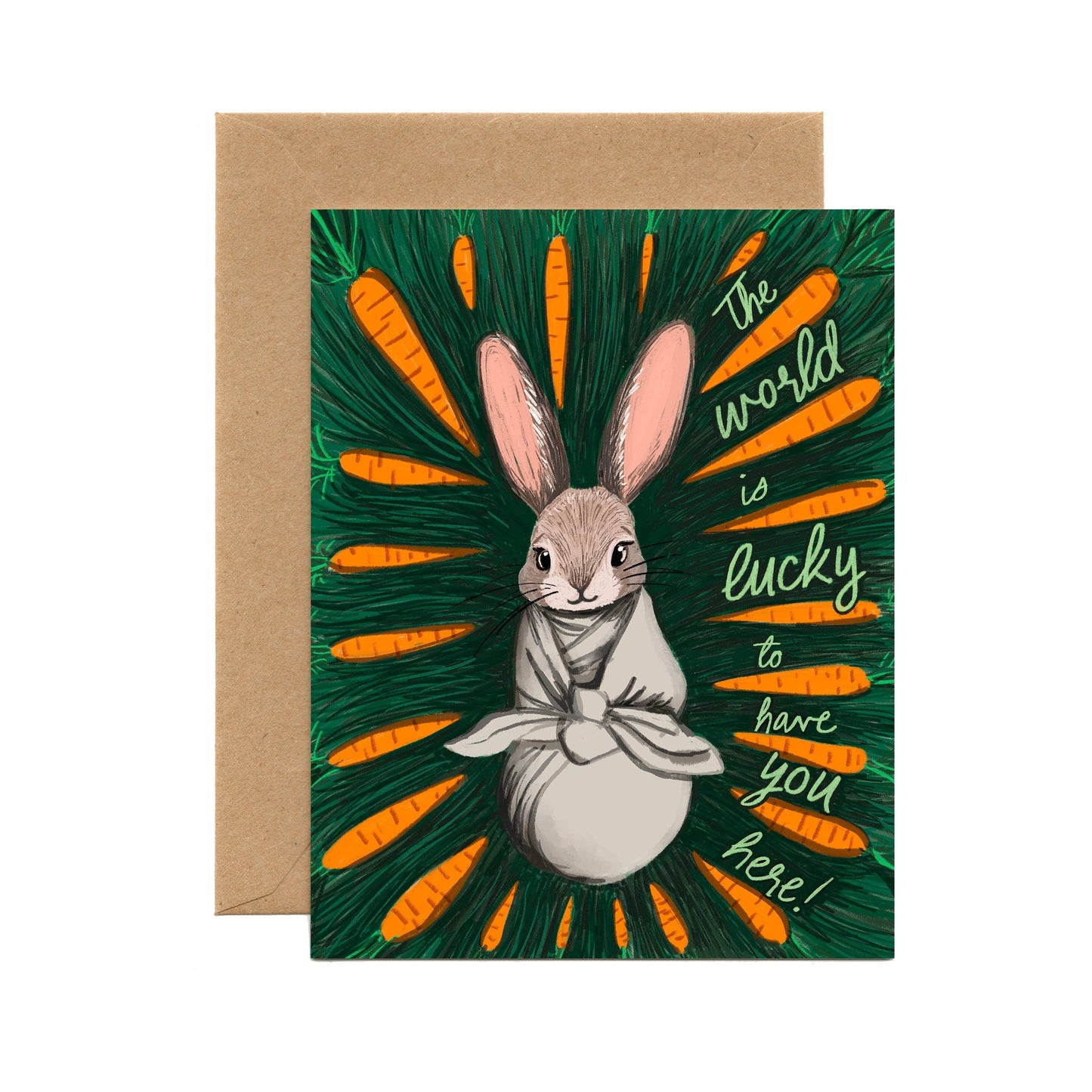 Lucky Baby Bunny Card