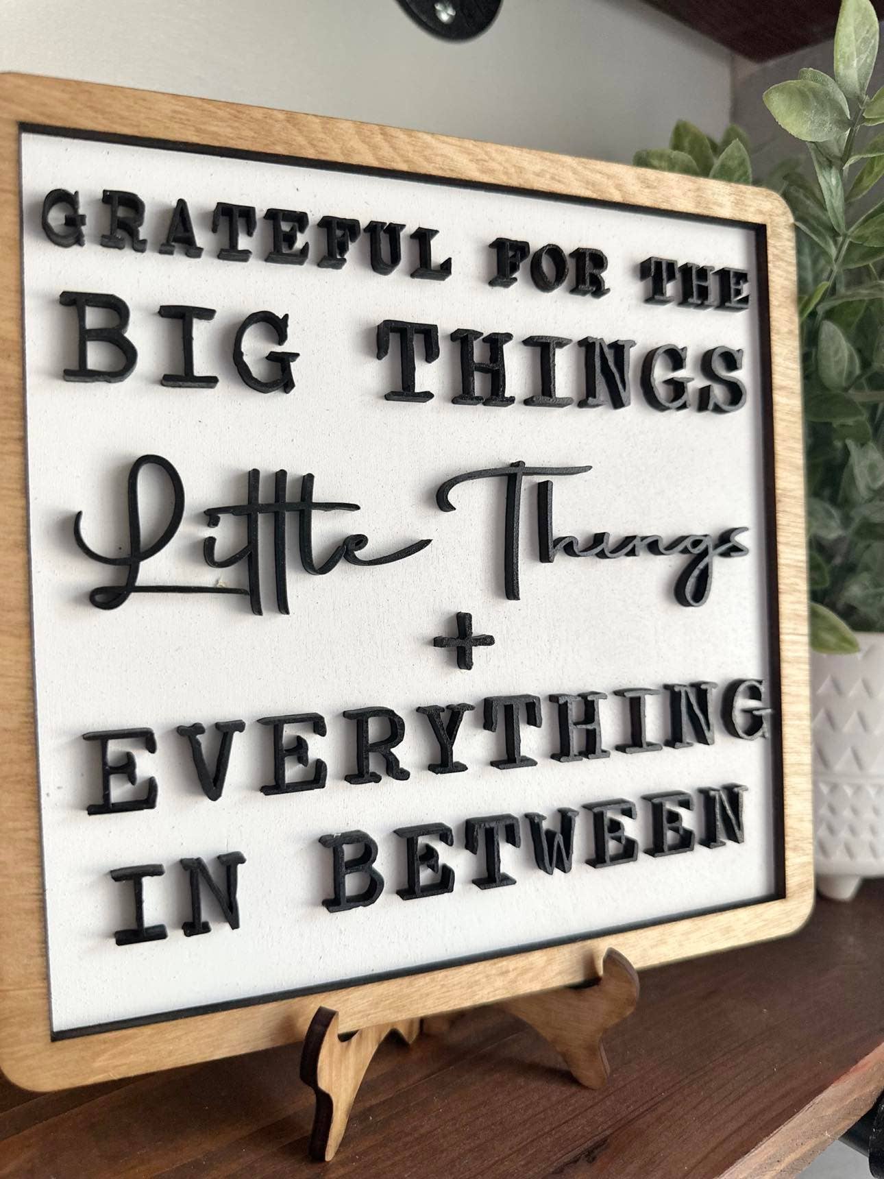 Grateful 8"x8" sign