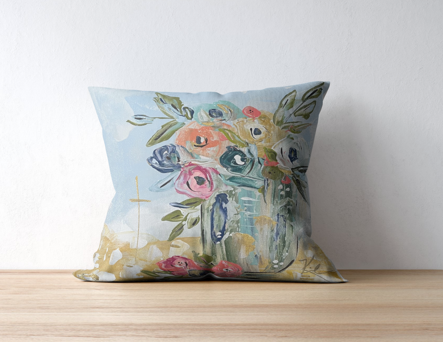 Beautiful Day Floral Pillow