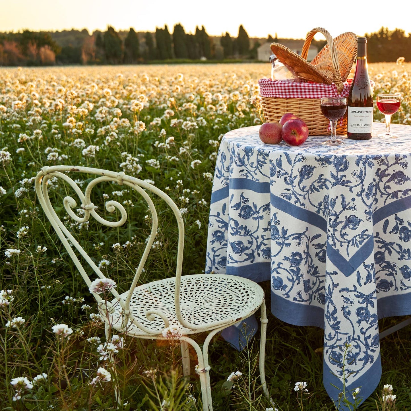 Granada Cornflower Blue | French Tablecloths