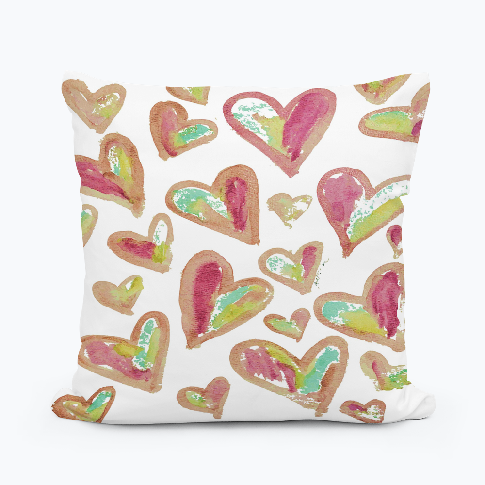 Bridgett Heart Pattern Pillow