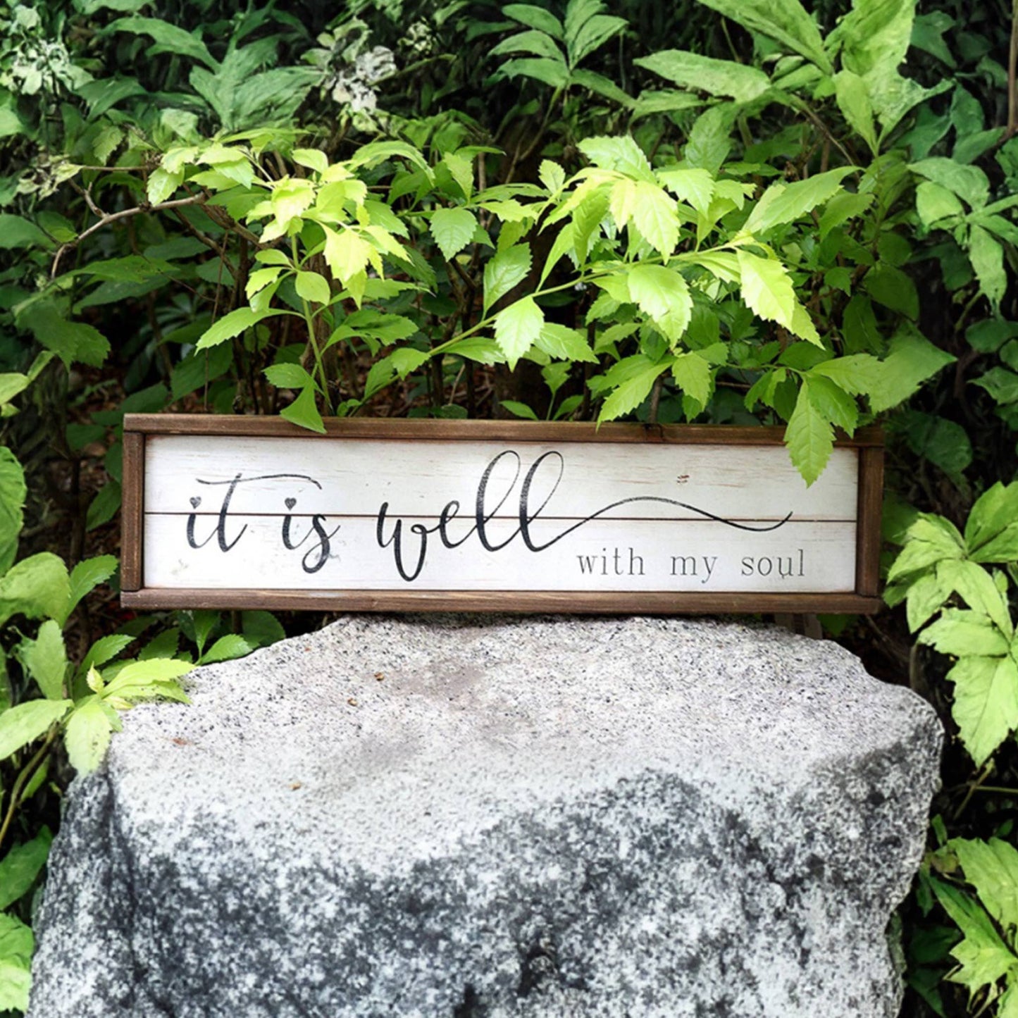 Wood Framed Wall Sign Decor with Quotes-Soul