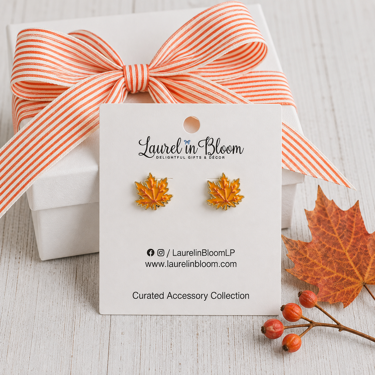 Little Maple Leaf Studs