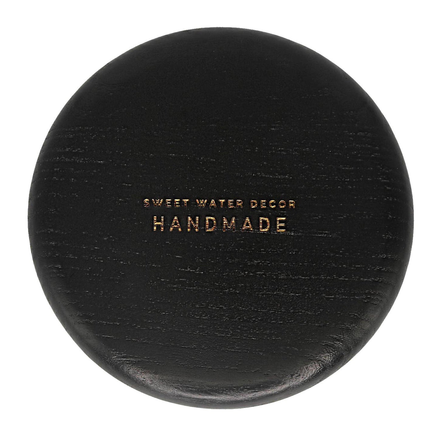 Black Round Wood Tray - Home Decor & Gifts