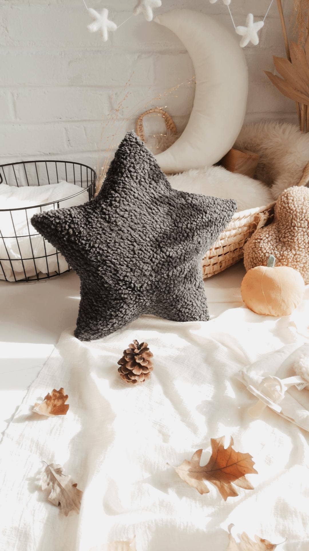 Star Pillow - 5 Sherpa Color Choices