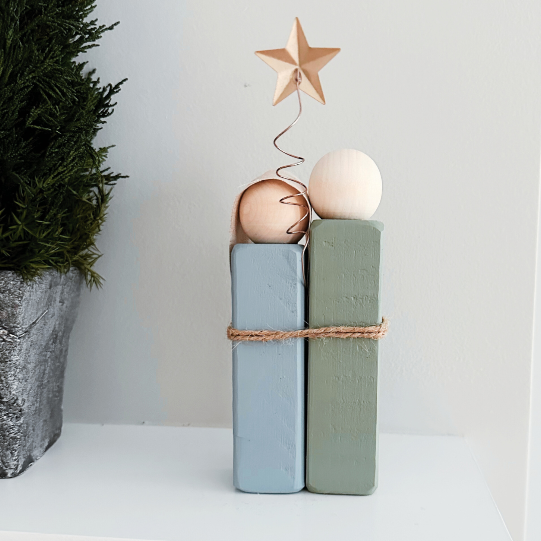 Simple Wooden Nativity Set | Hand-painted | Gift Wrapped