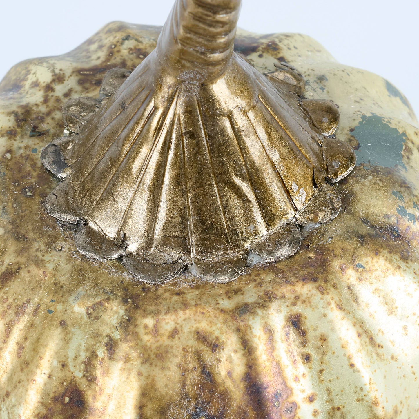 Glass Rustic Metallic Pumpkin