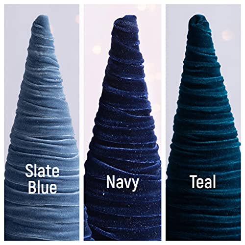 Cones Velvet Medium, Christmas 2025 Tabletop, Mantel, Gift