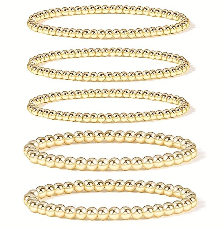 Gold Filled Bead Ball Bracelet (6,4,3mm)