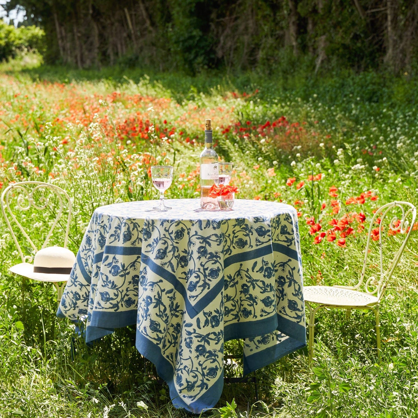 Granada Cornflower Blue | French Tablecloths