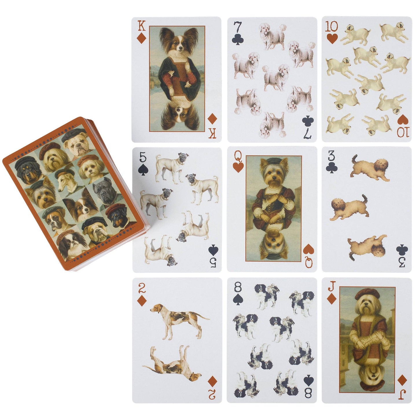 Vintage Dog Playing Cards