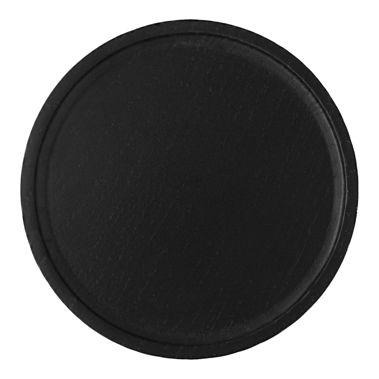 Black Round Wood Tray - Home Decor & Gifts
