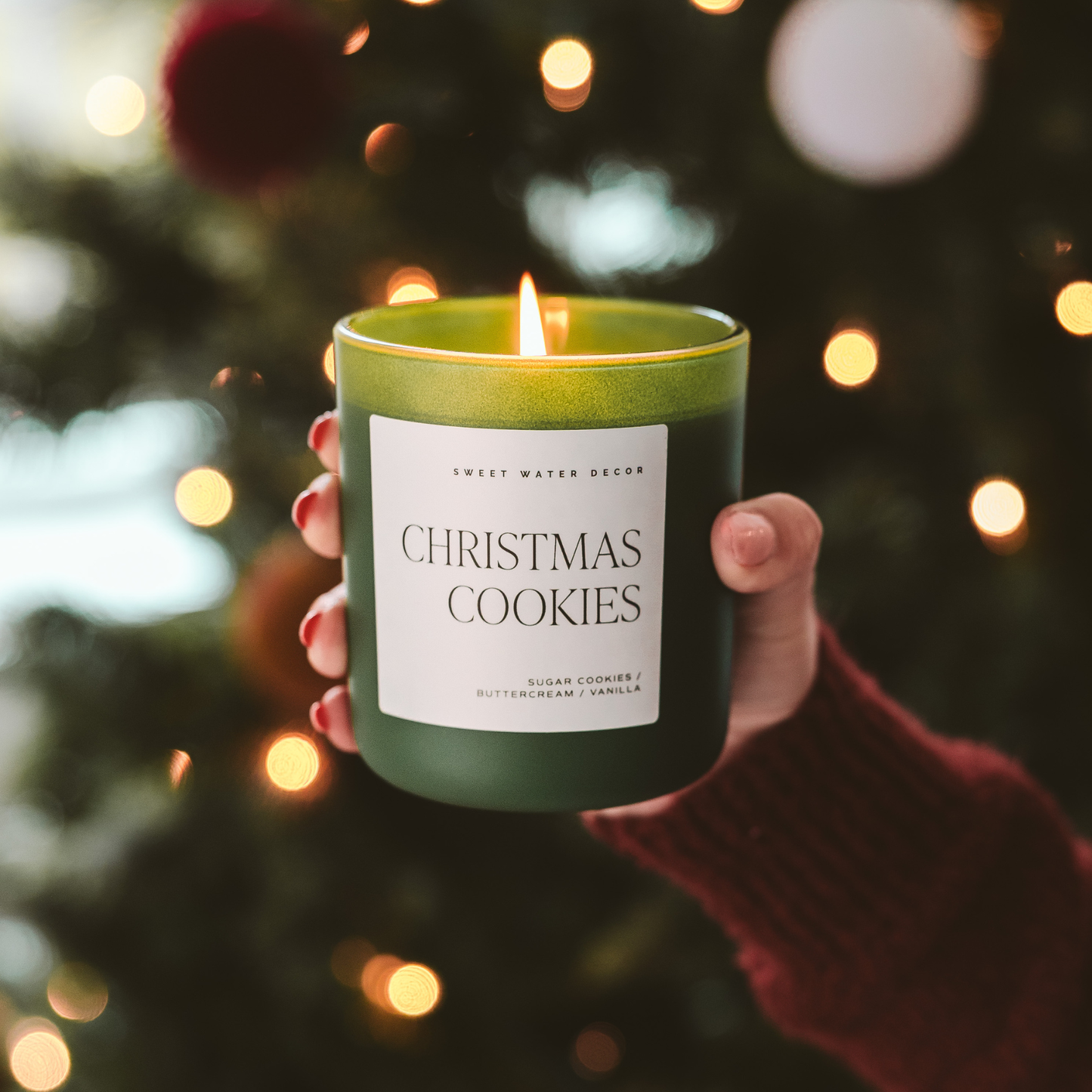 Christmas Cookies 15 oz Soy Candle, Matte Jar - Home Decor