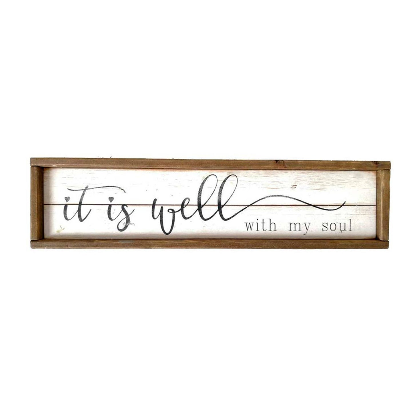 Wood Framed Wall Sign Decor with Quotes-Soul