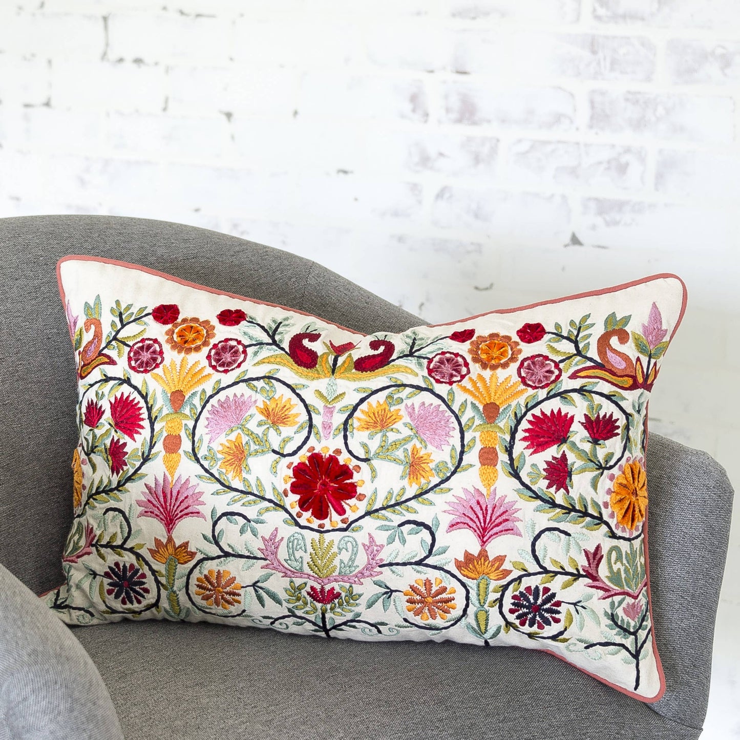 Pippa Floral Throw Pillow