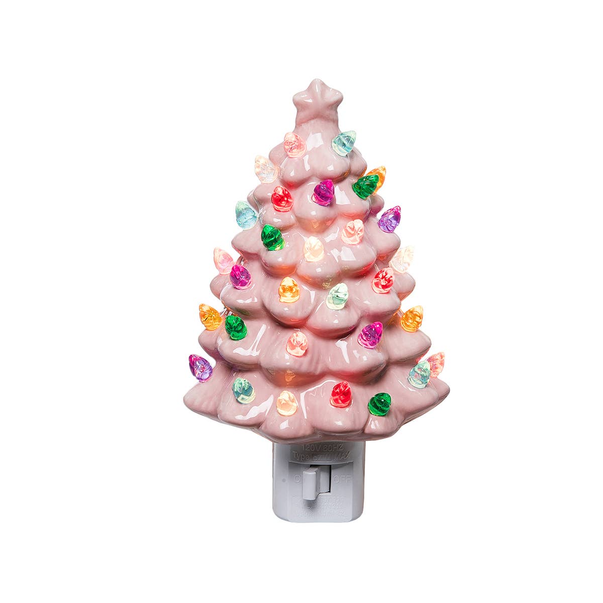 Christmas Vintage Pink Tree Night Light