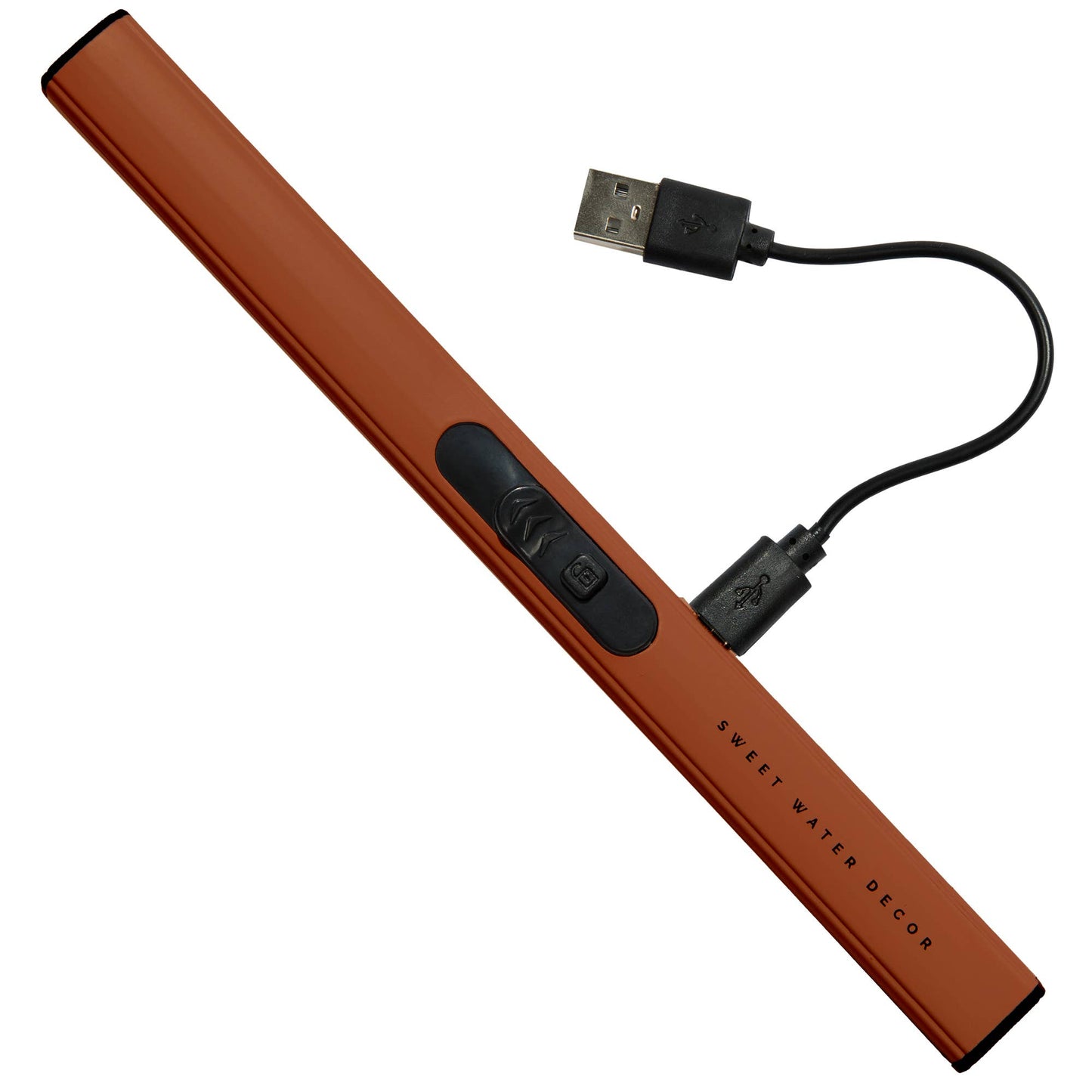 Burnt Orange Rechargeable Electric Lighter -Home Decor