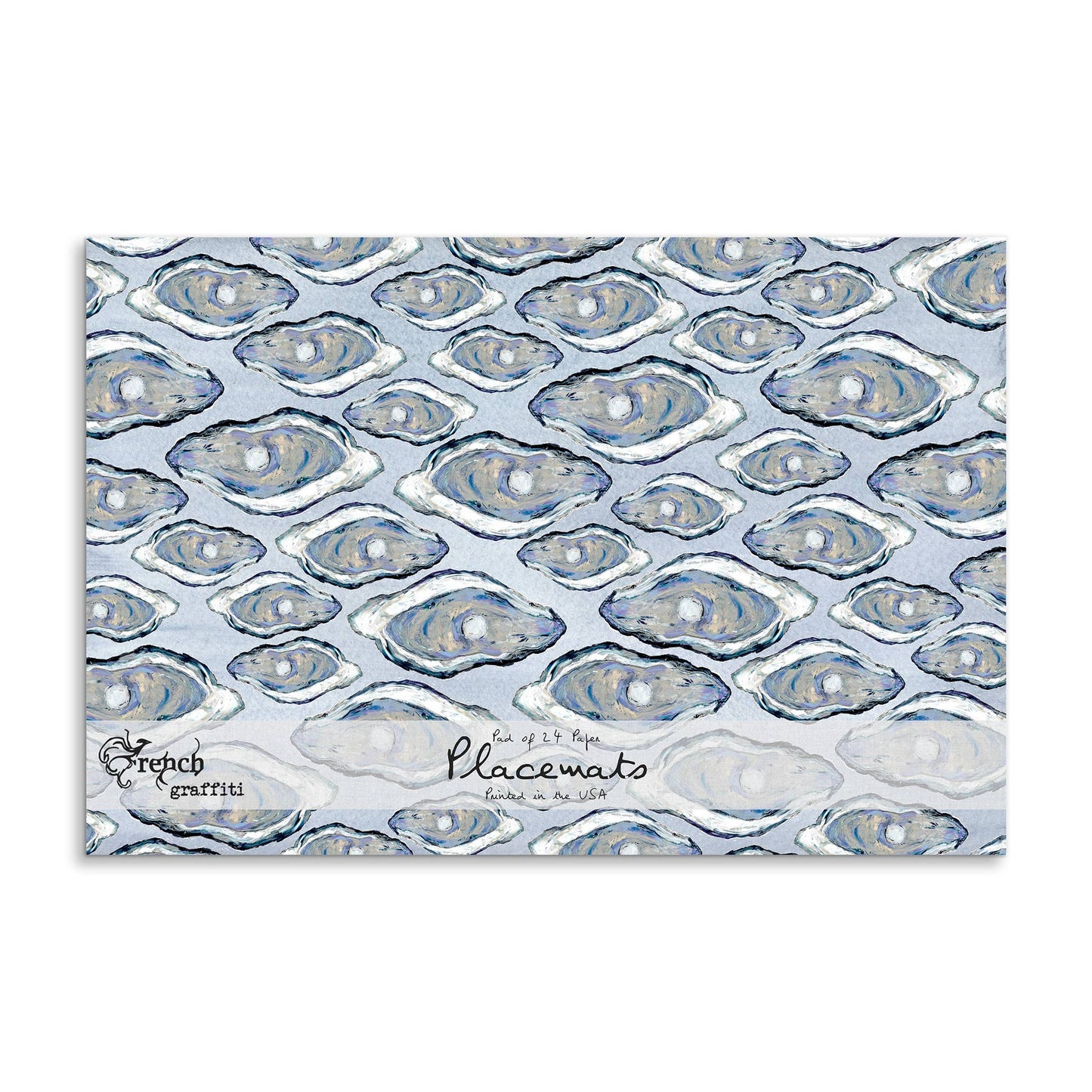 Blue Oysters Paper Placemats