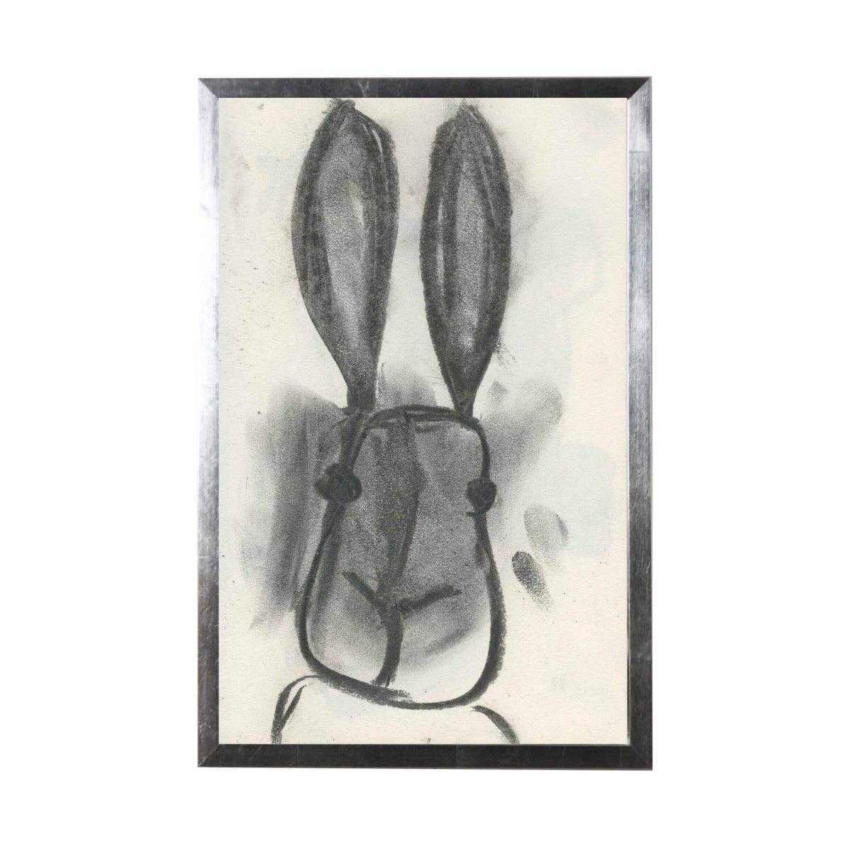 Charcoal Rabbit Print