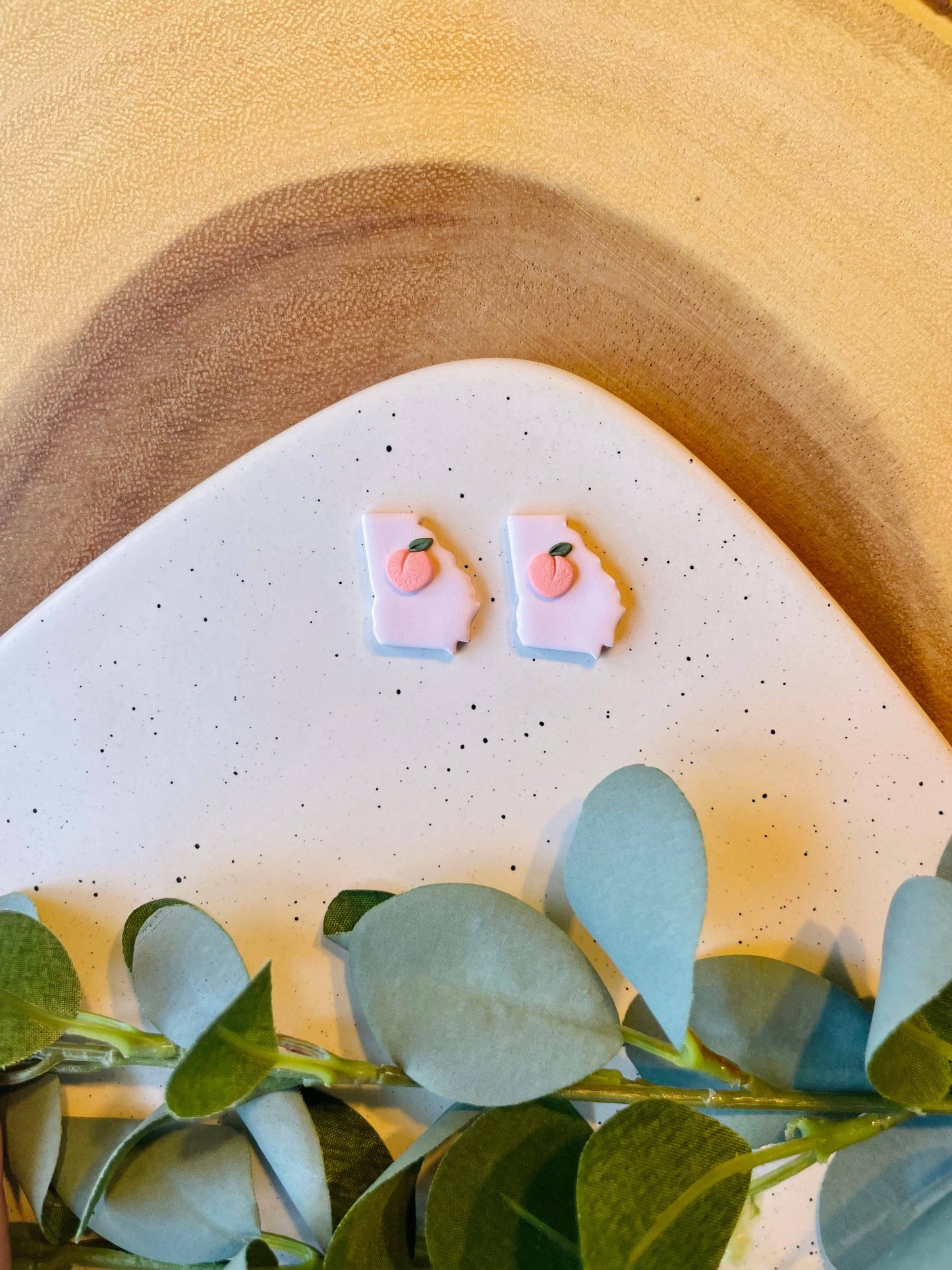 Georgia Peach State Stud Earrings