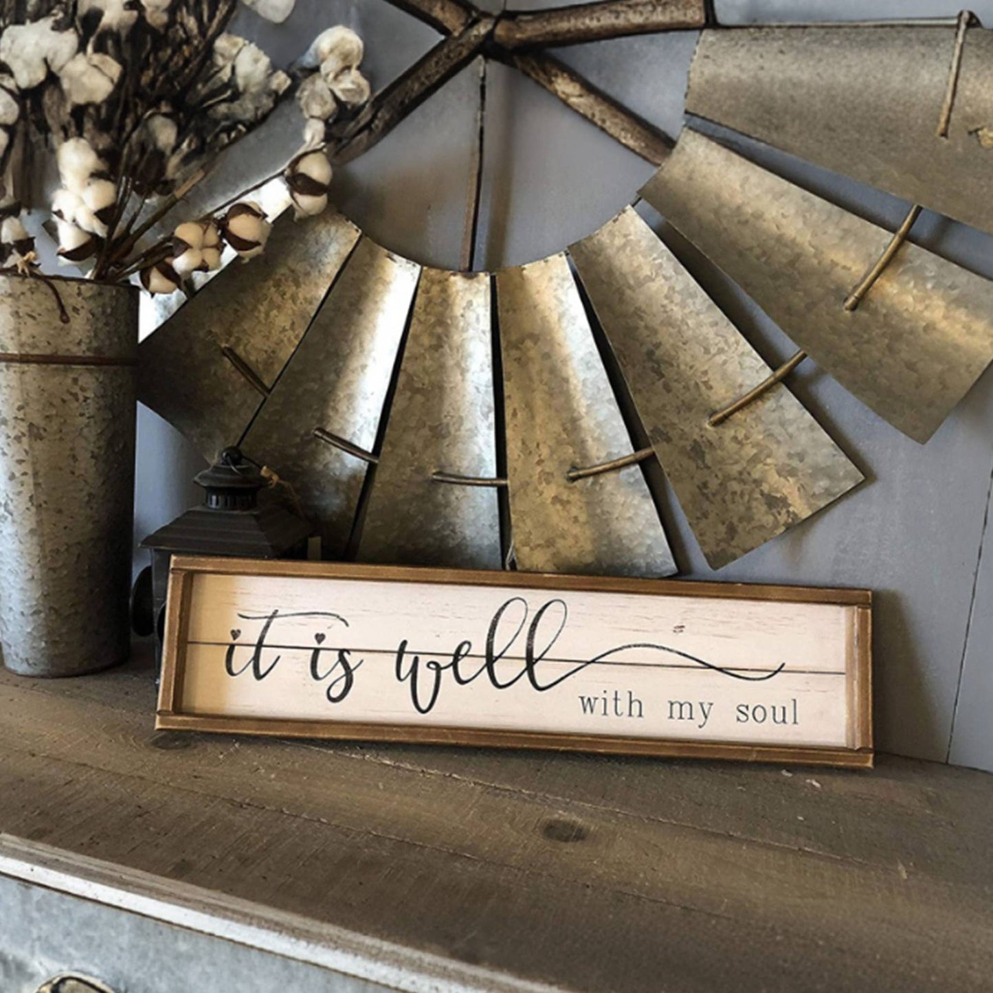 Wood Framed Wall Sign Decor with Quotes-Soul