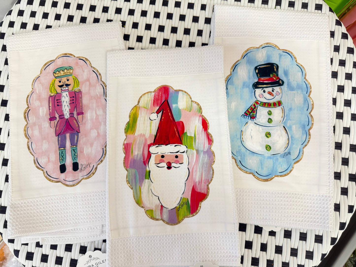 NEW Santa Waffle Towel