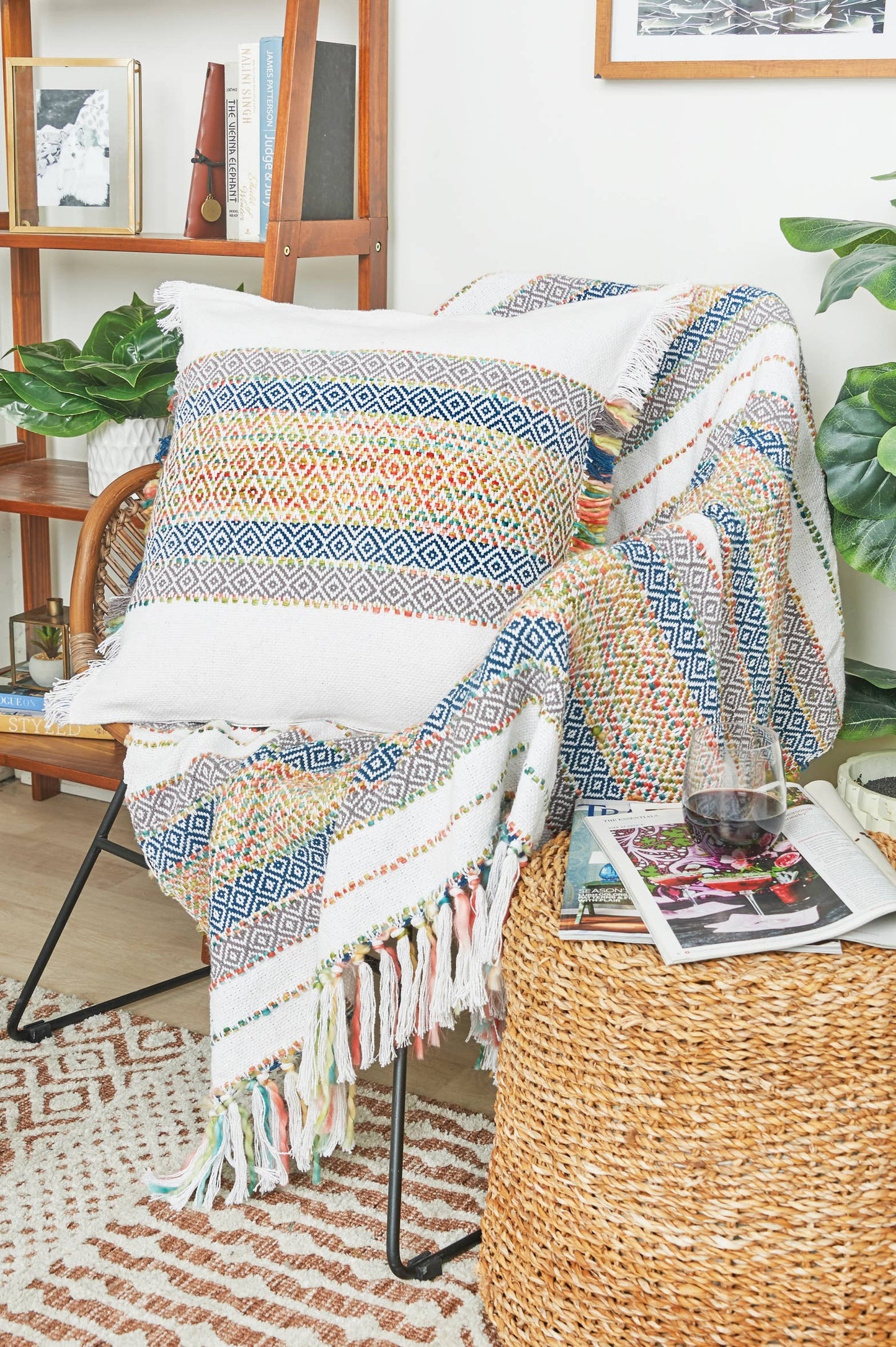 Ashley Diamond Striped Throw Pillow