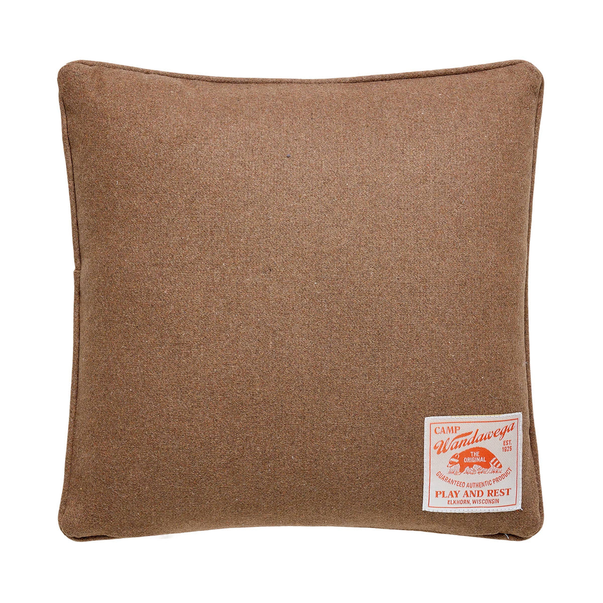CAMP WANDAWEGA HUNTING DOG EMBROIDERED PILLOW - Camp W