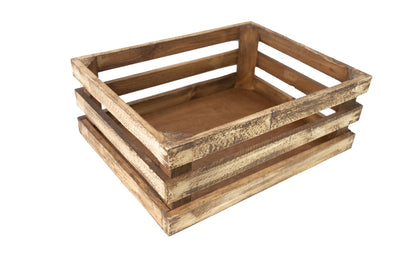 Killian Wood Crate-Store Display-Set of 3-Antiqued White