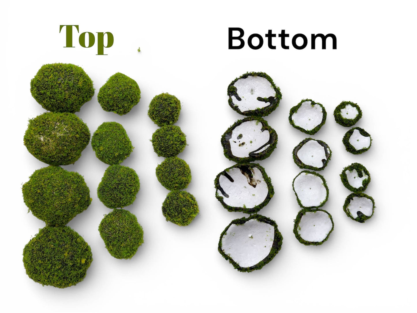 Artificial Petite Moss Dome Set