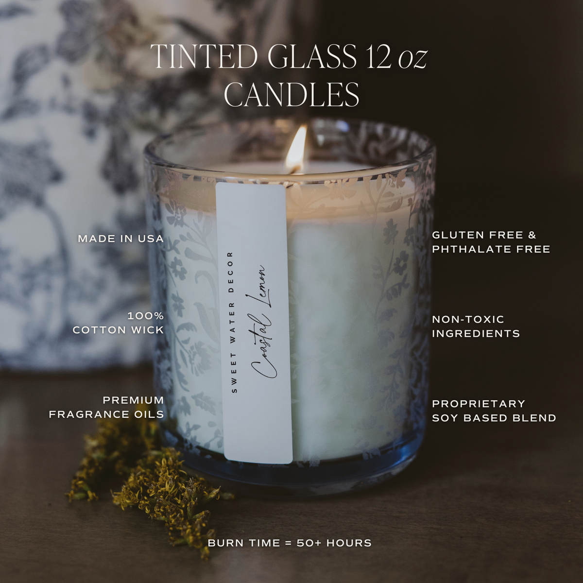 *NEW* Coastal Lemon 12 oz Soy Candle - Home Decor and Gifts