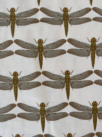 Maura Dragonfly Throw Pillow with Feather Insert - Custom   