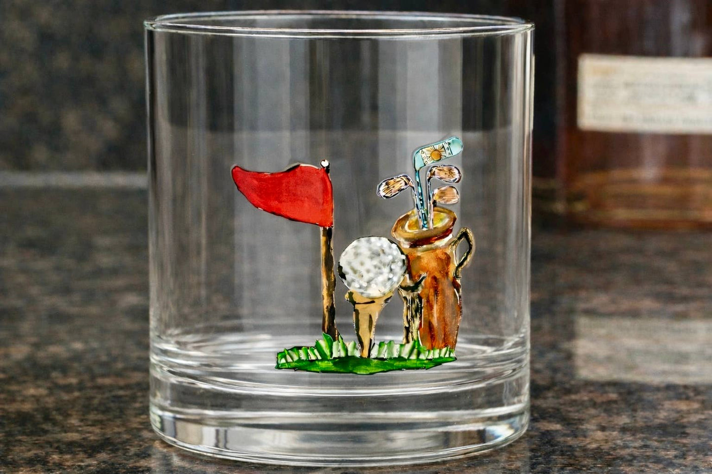 Designer Golf Rocks Glasses (Set of Four)