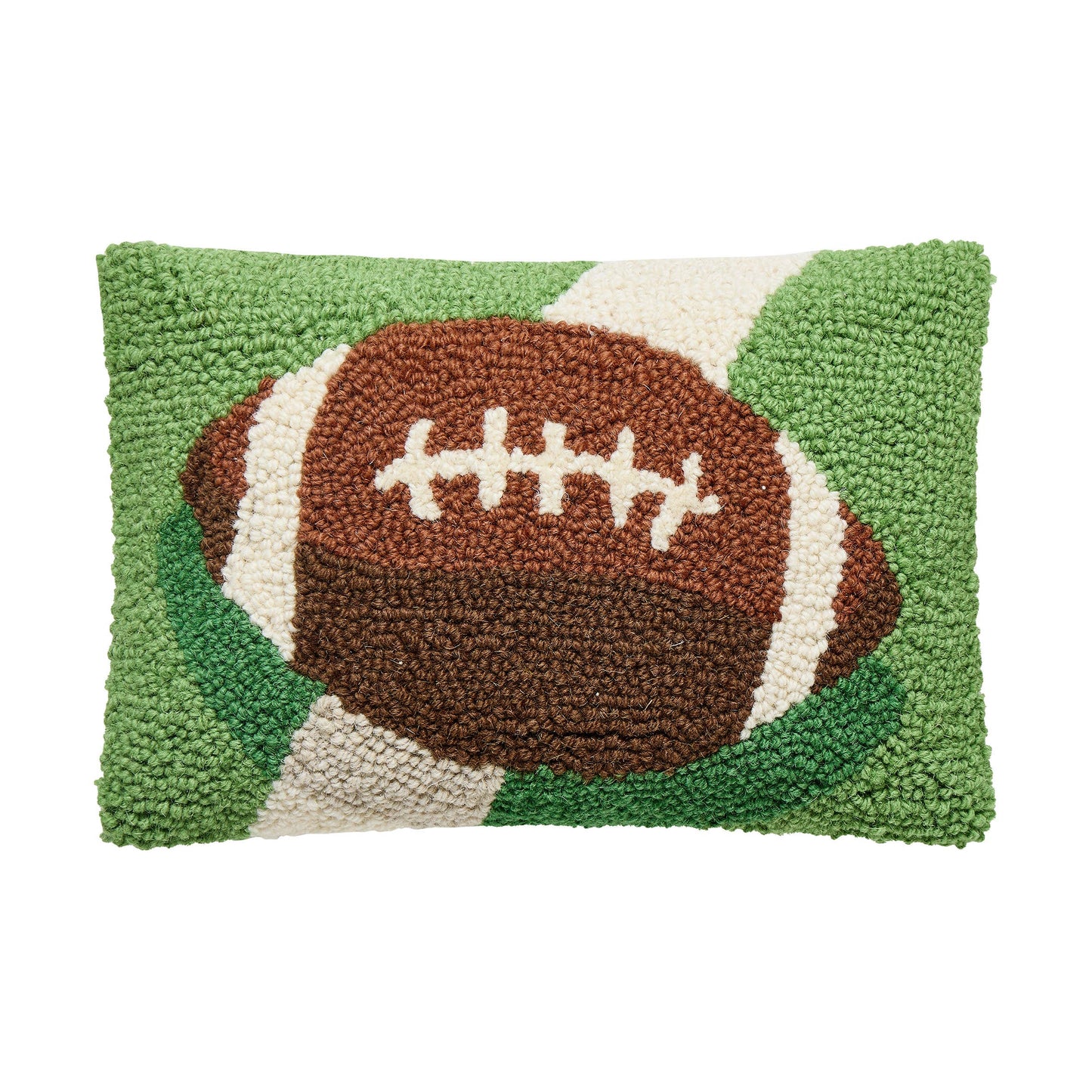 Football On A Field Hook Pillow