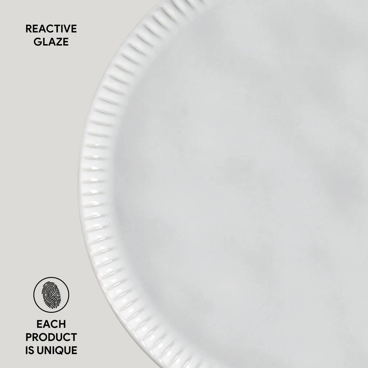 Linhas Bio New White Dinner Plate, 10.8"