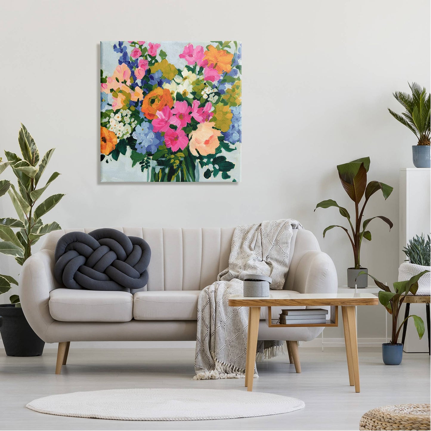 Vivid Bouquet Blooms Canvas Art