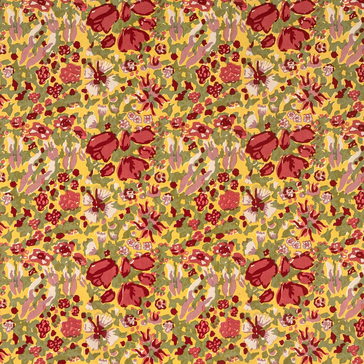 Jardin Red & Green | French Tablecloths