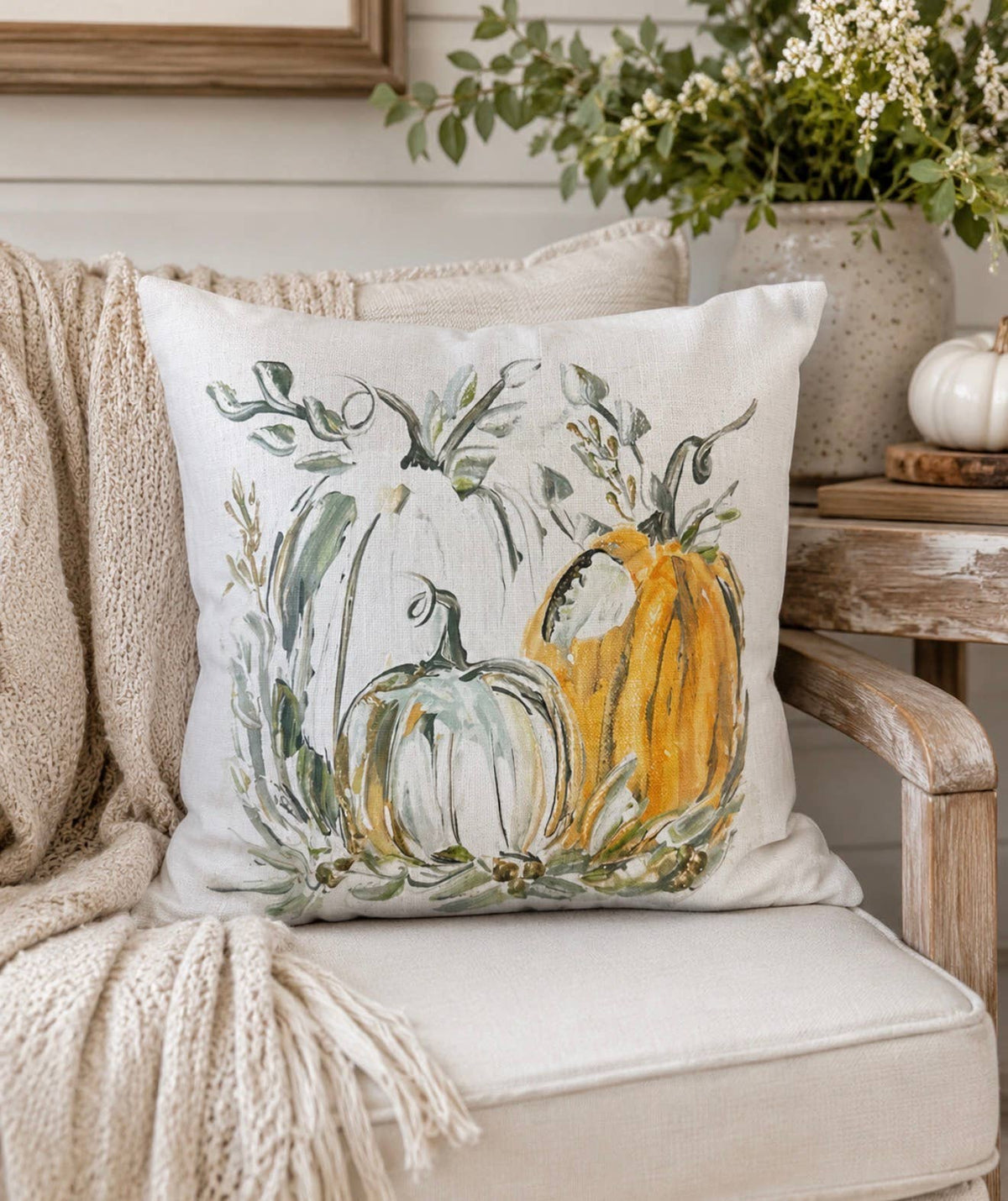 Fall Pumpkin Trio  pillow
