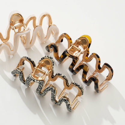 Willow Core | Large Squiggle Metal Claw Clip