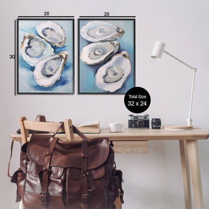 Oysters on the Half Shell Framed Art