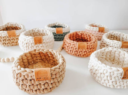 Mini Oil basket / Trinket ( SOLID COLOR)