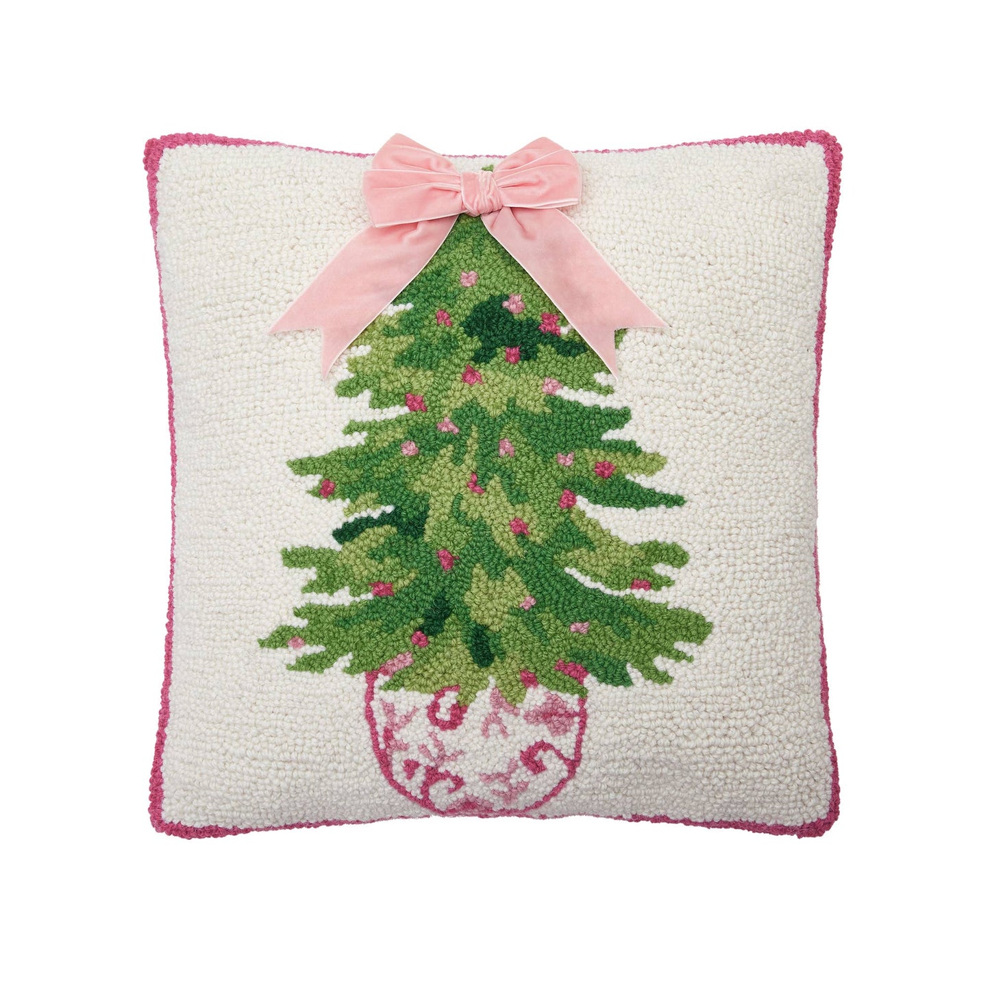 Chinoiserie Ribbon Tree Hook Pillow