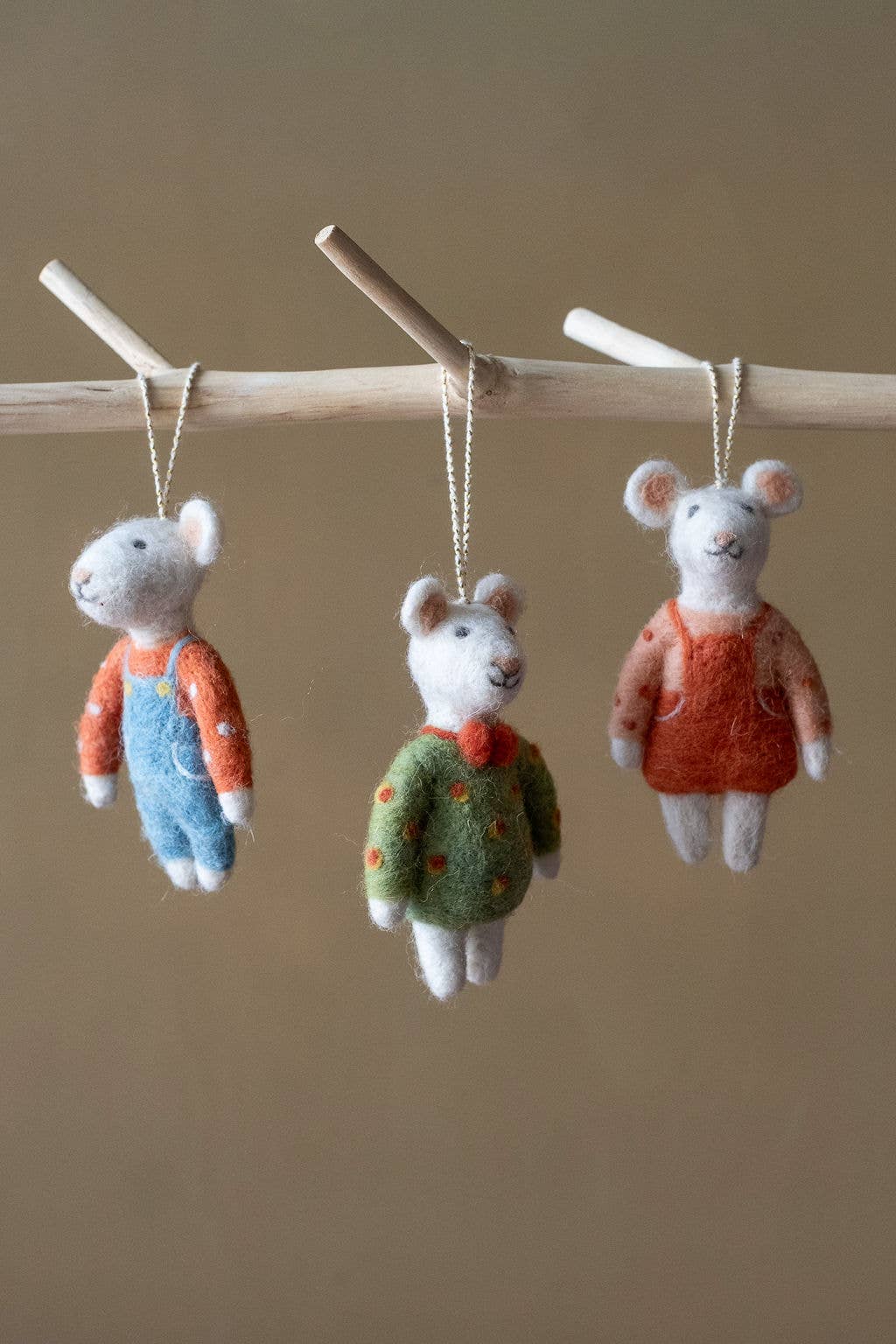 Ornaments Natural Wool Handmade in India