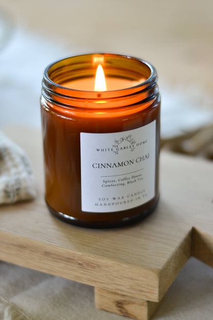 Cinnamon Chai Handpoured 8 oz. Soy Candle | Made in USA