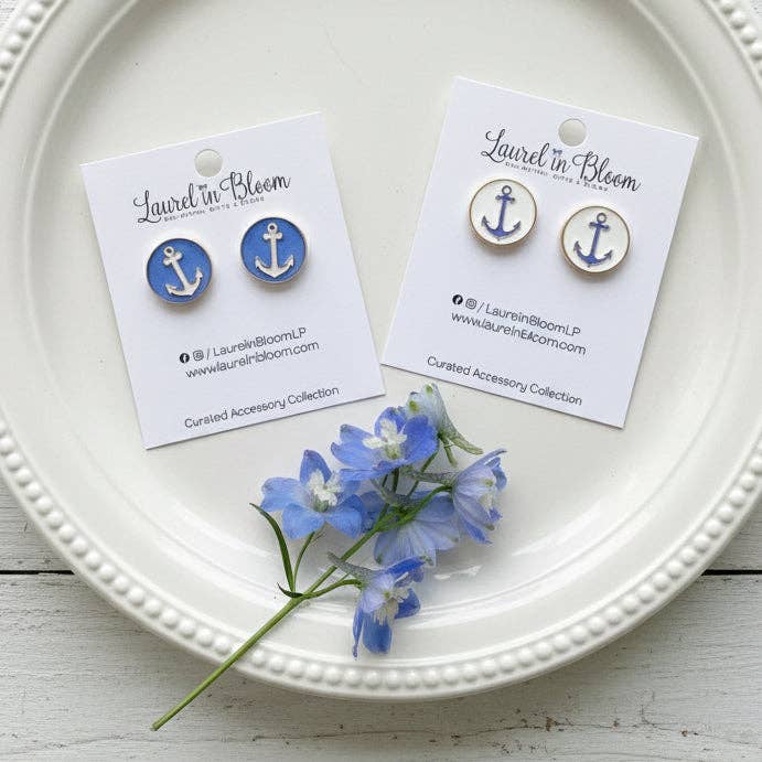 Port & Main Anchor Earrings