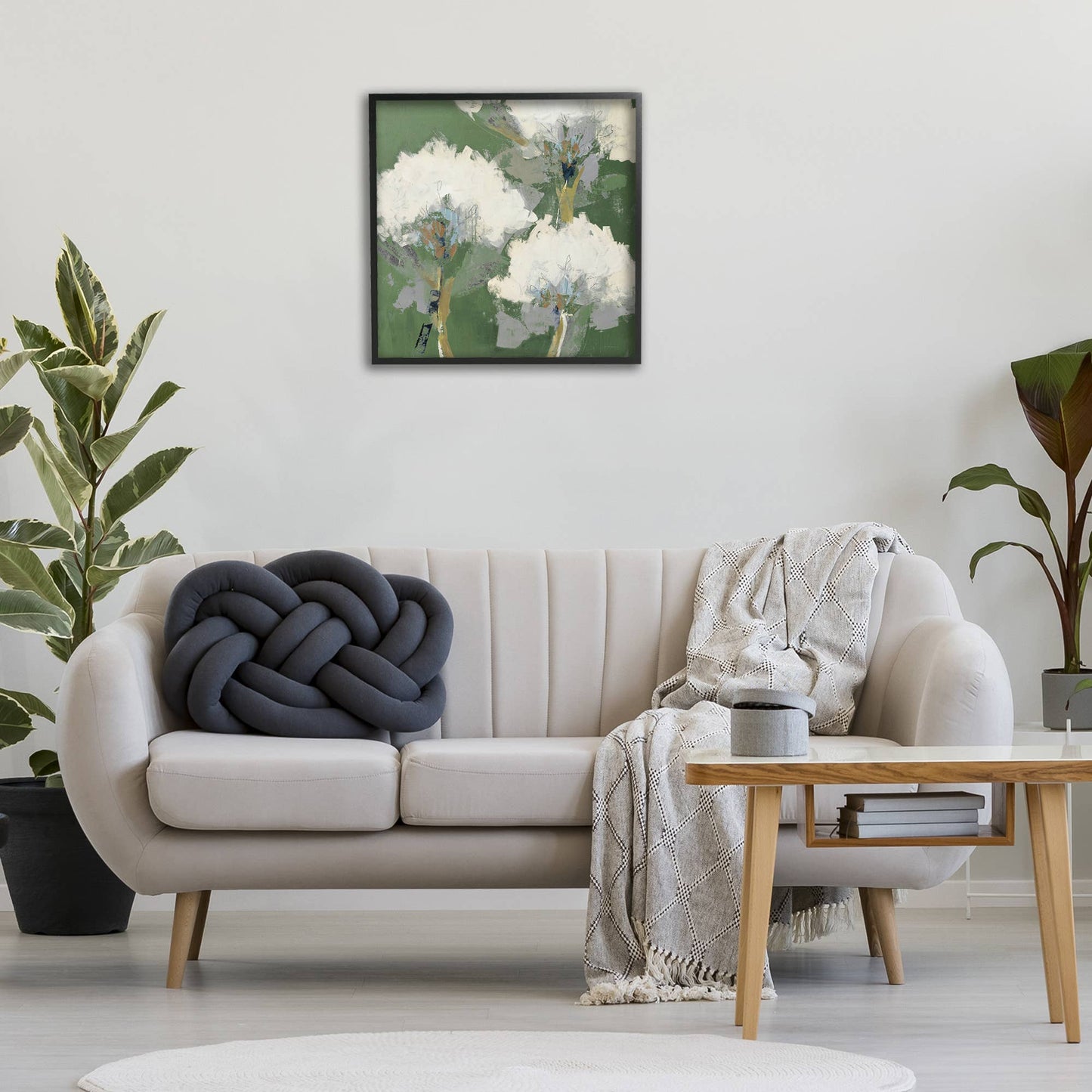 Abstract Flower Buds Framed Art