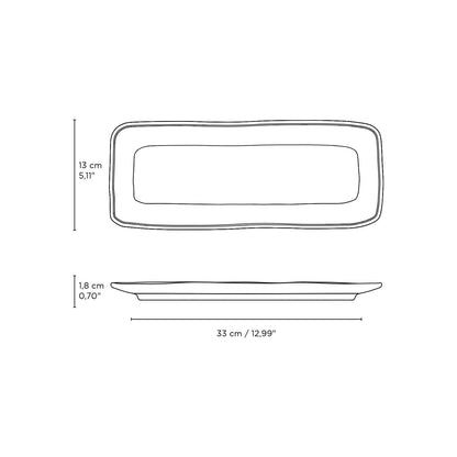 Rectangular Platter Medium 12.99 x 5.12" Greenery